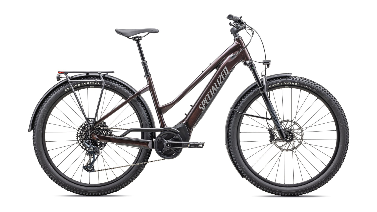 TURBO TERO - Способность колесить где угодно! Specialized Turbo Tero 5.0 EQ Step-Through 2025 Gloss Red Onyx / Satin Smoke Артикул 95125-3704, 95125-3703, 95125-3702, 95125-3705