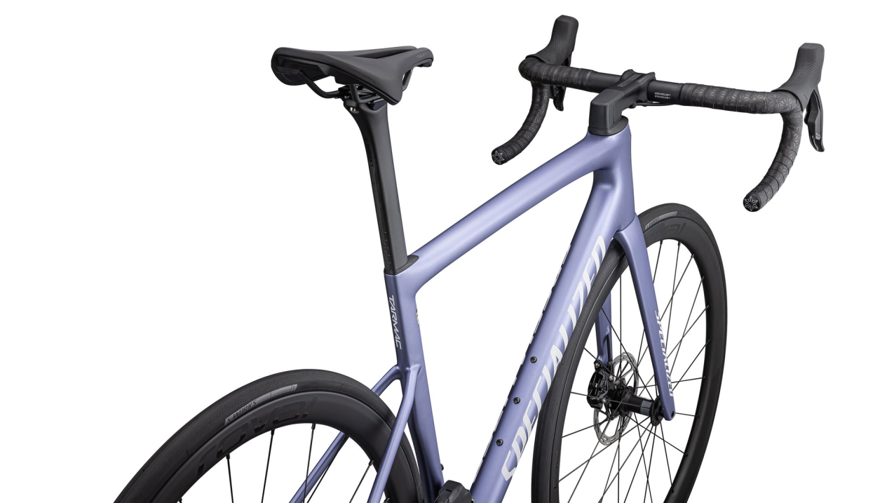 Шоссейные велосипеды Specialized Tarmac SL8 Expert 2024 Satin Powder Indigo Tint Over Silver Dust / White Артикул 94924-3254, 94924-3261, 94924-3244, 94924-3252, 94924-3258, 94924-3249, 94924-3256