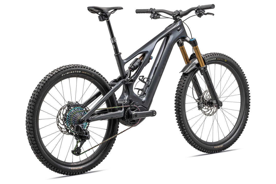 TURBO LEVO - лучшее из возможного! Specialized S-Works Turbo Levo 29/27 2023 Gloss Black Liquid Metal / Satin Black Chrome Foil Артикул 95223-0204, 95223-0202, 95223-0205, 95223-0206, 95223-0203