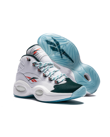 Кроссовки Кроссовки Reebok Question Mid ftwr white/forest green/orange flare Артикул GW885710, GW88579.5, GW885713, GW885710.5, GW88579, GW88578.5, GW88578