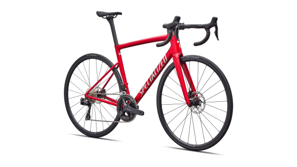 Specialized Tarmac SL8 Comp - Shimano 105 Di2 2026 Gloss Red Tint Over Silver Dust / Silver Dust