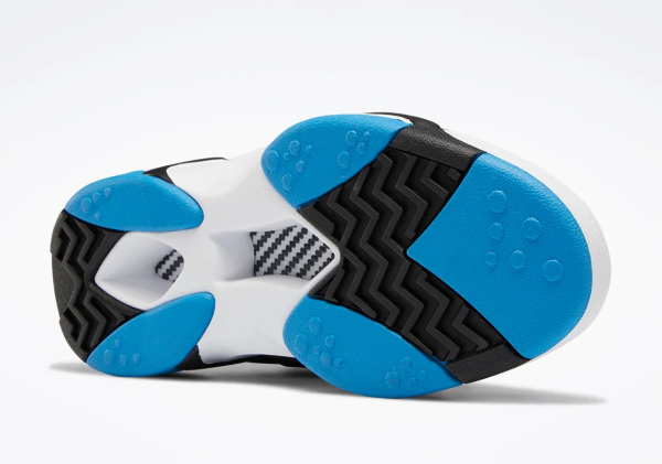 Кроссовки Кроссовки Reebok SHAQ ATTAQ ftwr white/core black/azure Артикул GX388112, GX388110, GX388110.5, GX38818.5, GX388111.5, GX388111, GX38819.5, GX38819, GX38818