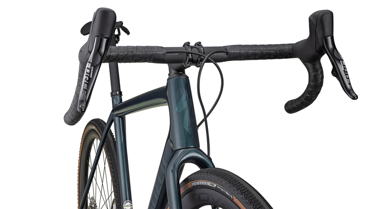 Циклокроссовые, внедорожные велосипеды Specialized Crux Pro 2023 Gloss Metallic Deep Lake/Green Pearl Артикул 91423-1052, 91423-104, 91423-1056, 91423-1054, 91423-1058, 91423-1049, 91423-1061