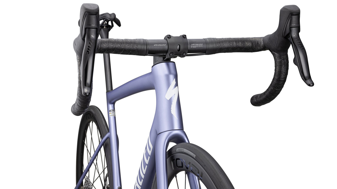 Шоссейные велосипеды Specialized Tarmac SL8 Expert 2024 Satin Powder Indigo Tint Over Silver Dust / White Артикул 94924-3254, 94924-3261, 94924-3244, 94924-3252, 94924-3258, 94924-3249, 94924-3256