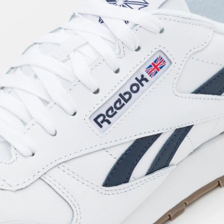 Кроссовки Кроссовки Reebok Classic Leather ftwr white/ftwr white/vector navy Артикул GV963910, GV963911.5, GV963911, GV96399