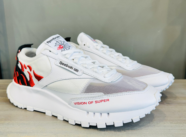 Кроссовки Reebok Classic Leather Legacy ftwr white/vector red/core black