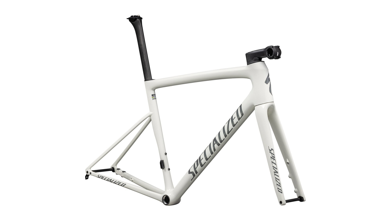 Рамы шоссе, гревел рама Specialized Tarmac SL8 Frameset 2025 Gloss Dune White / Black Pearl Over Ashen Артикул 74925-7061, 74925-7054, 74925-7056, 74925-7052, 74925-7058, 74925-7049, 74925-7044