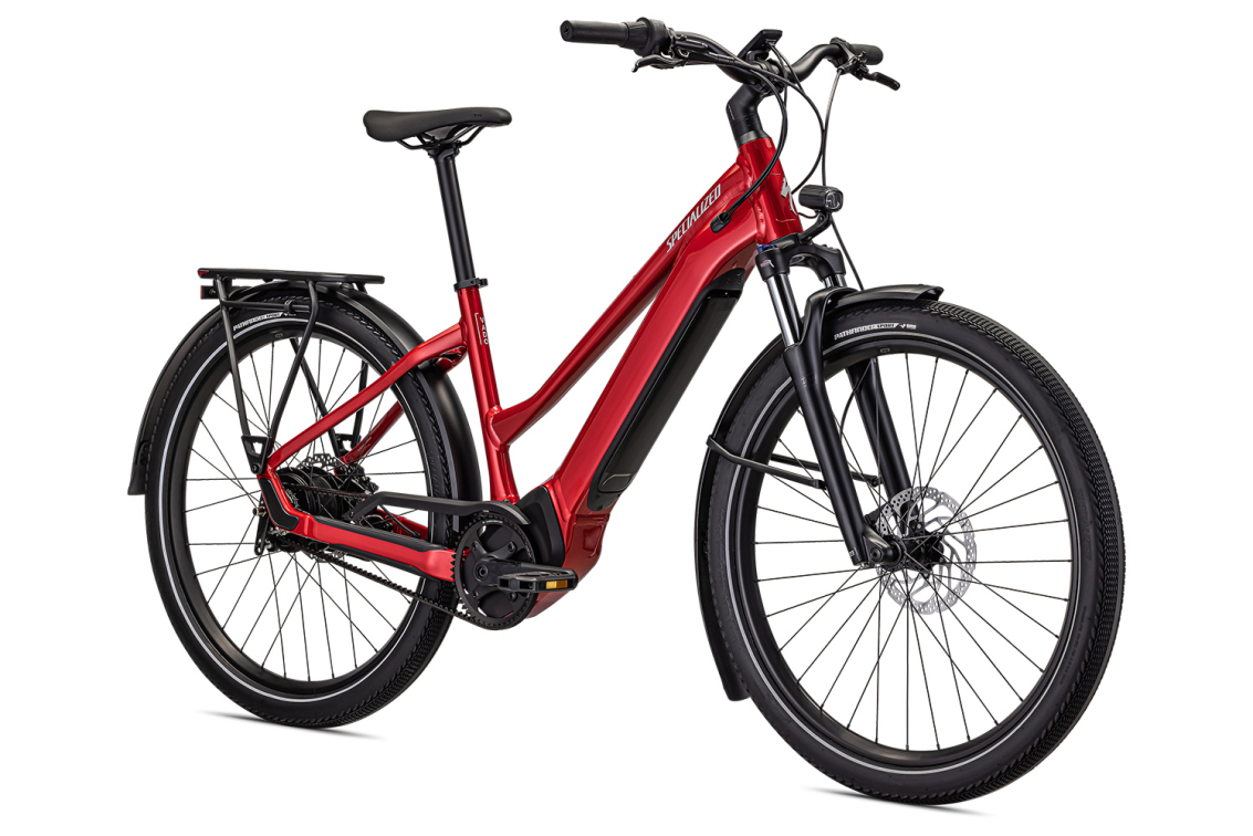 TURBO VADO - свой в городе! Specialized Turbo Vado 3.0 IGH Step-Through 2023 Red Tint / Silver Reflective Артикул 95322-6304, 95322-6303, 95322-6306, 95322-6305, 95322-6301, 95322-6302