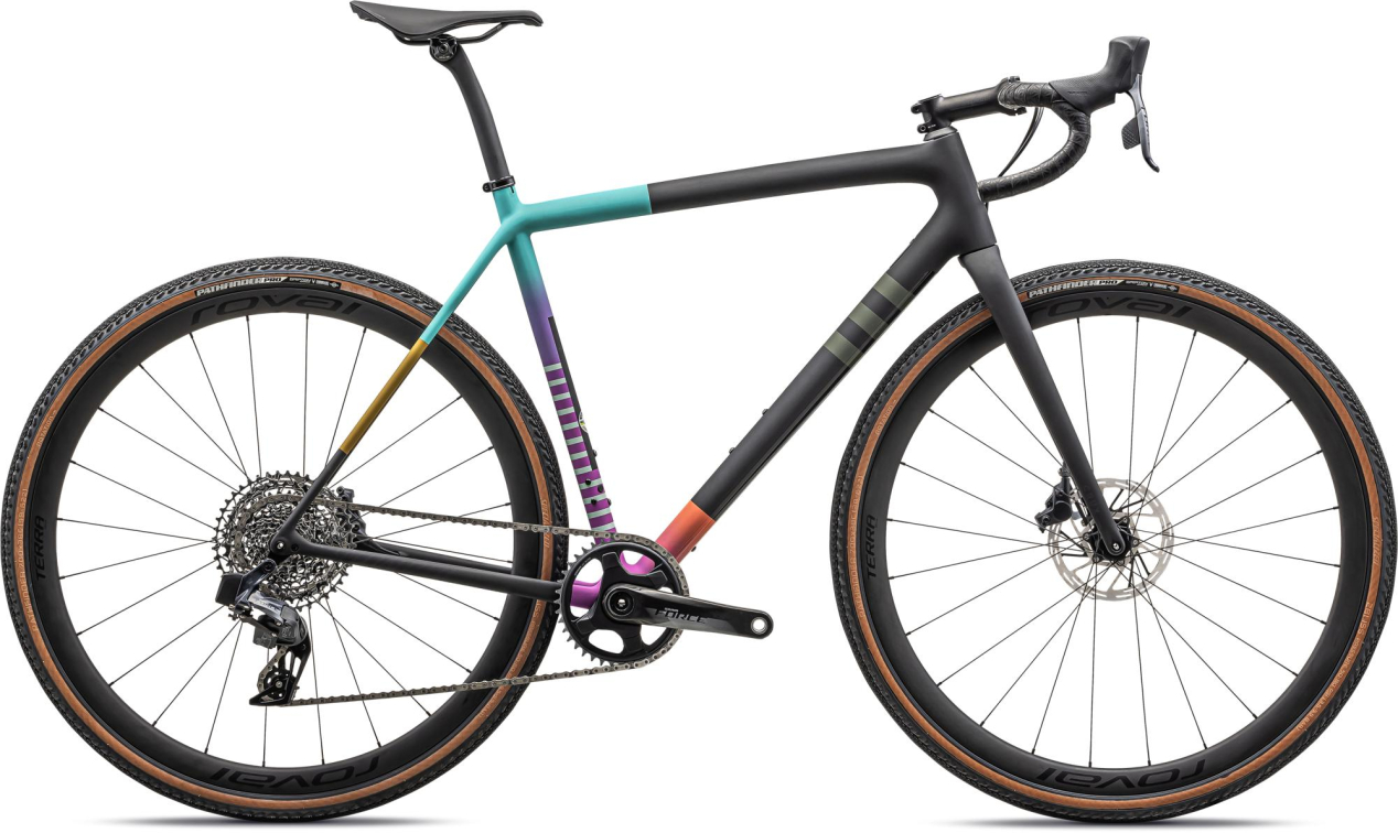 Гравийный велосипед, гоночный Specialized Crux Pro 2023 Satin Carbon/Purple Orchid/Midnight Shadow Metallic Артикул 91423-1152, 91423-1149, 91423-1154, 91423-1156, 91423-1158, 91423-1161