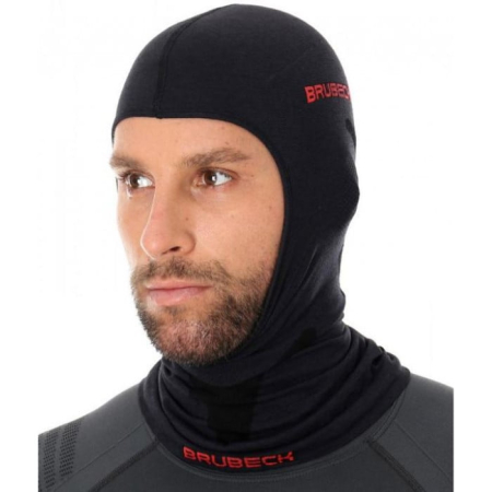 Шапки, кеппи, бейсболки Балаклава Brubeck с шерстью мериноса Артикул KM10370SMblk, KM10370LXLblk