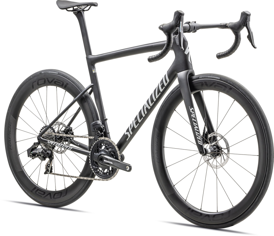 Шоссейные велосипеды Specialized Tarmac SL8 Pro - SRAM Force eTap AXS 2024 Satin Carbon / Metallic White Silver Артикул 94924-1054, 94924-1056, 94924-1044, 94924-1058, 94924-1049, 94924-1052, 94924-1061