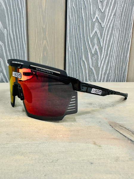 Очки Очки спортивные Scicon AeroWatt оправа Black Gloss линза SCNPP Multimirror Red Артикул 
