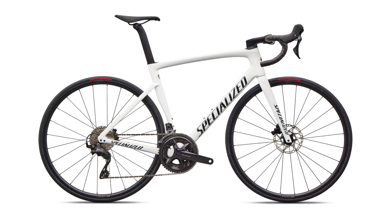 Шоссейные велосипеды Specialized Tarmac SL7 Sport - Shimano 105 2026 Gloss White / Dark Navy Metallic Артикул 90626-6349, 90626-6344, 90626-6361, 90626-6358, 90626-6352, 90626-6356, 90626-6354