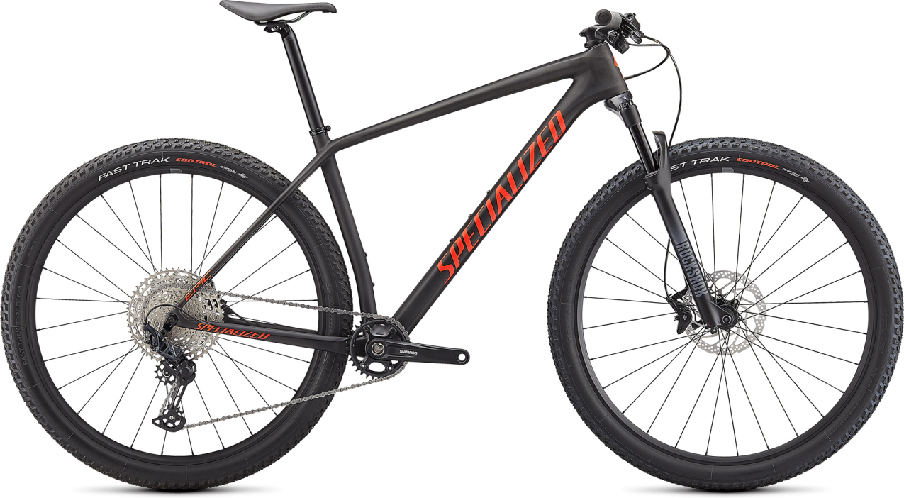 Купить Specialized Epic Hardtail 2021 Satin Carbon/Rocket Red Артикул 91321-7105