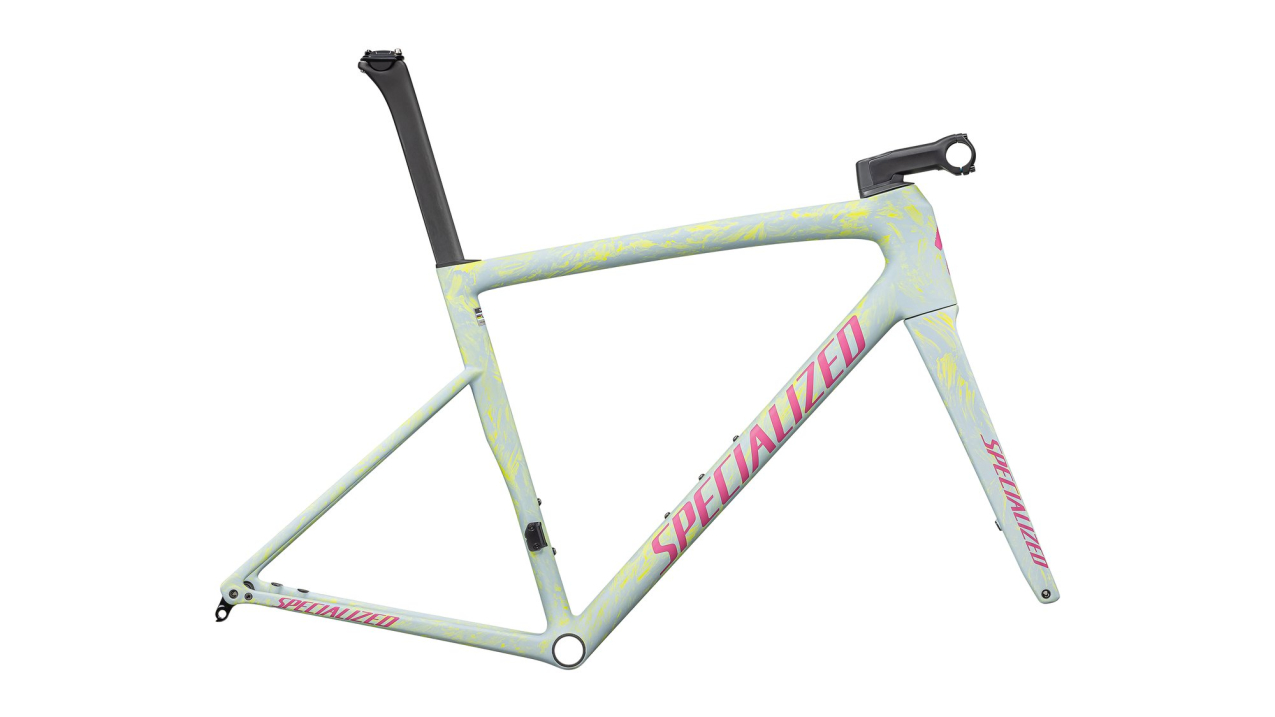 Рамы шоссе, гревел рама Specialized Tarmac SL8 Frameset 2025 Satin Ion Metallic / Sea Foam Strata / Rebel Pink Артикул 74925-7161, 74925-7152, 74925-7149, 74925-7158, 74925-7154, 74925-7156, 74925-7144
