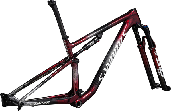 Рамы горных велосипедов рама Specialized S-Works Epic 2023 Gloss Red Tint / Black Tint / Flake Silver / Granite Артикул 70323-0102, 70323-0103, 70323-0105, 70323-0104, 70323-0101