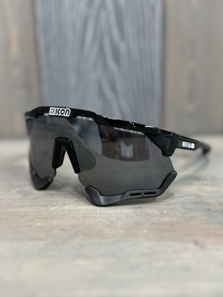 Очки спортивные Scicon AeroShade XL оправа Black Gloss линза SCNPP Multimirror Silver