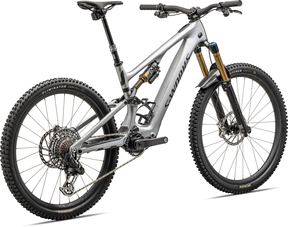 TURBO LEVO - лучшее из возможного! Specialized S-Works Levo SL Carbon 2023 Gloss Brushed Black Liquid Metal / Satin Black Chrome Foil Артикул 96823-0106, 96823-0103, 96823-0101, 96823-0104, 96823-0102, 96823-0105