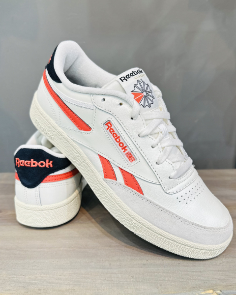 Кроссовки Reebok Club C Revenge chalk/semi orange flare/core black
