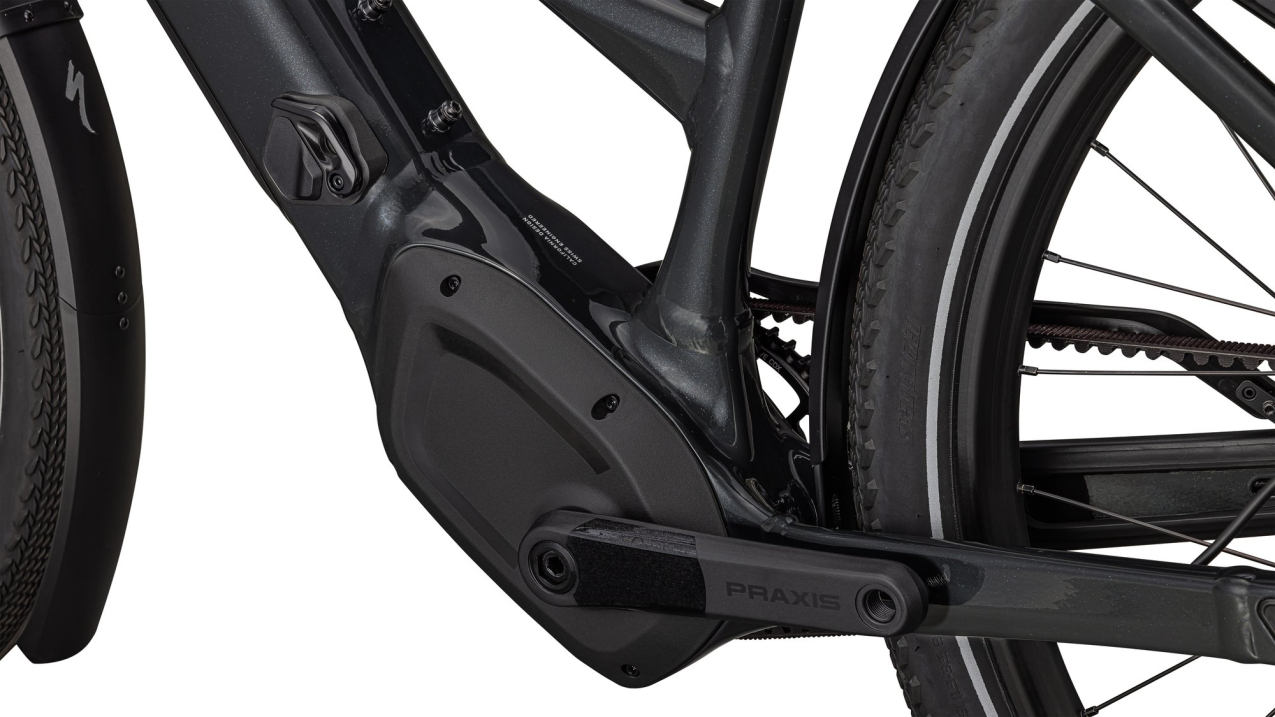 TURBO VADO - свой в городе! Specialized Turbo Vado 4.0 IGH Step-Through 2025 Gloss Castblack / Satin Silver Reflective Артикул 95324-9404, 95324-9402, 95324-9405, 95324-9403