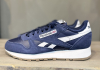 Кроссовки Кроссовки Reebok Classic Leather vector navy/vector navy/ftwr white Артикул GV96426, GV96427, GV96426.5, GV964211.5, GV964210, GV96428, GV964211