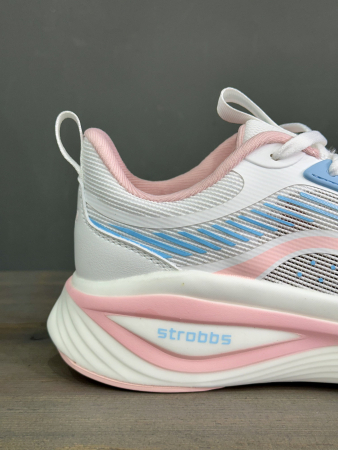 Кроссовки Кроссовки женские Strobbs F7639-6 белый-розовый Артикул F7639-6-37, F7639-6-40, F7639-6-36, F7639-6-38, F7639-6-39