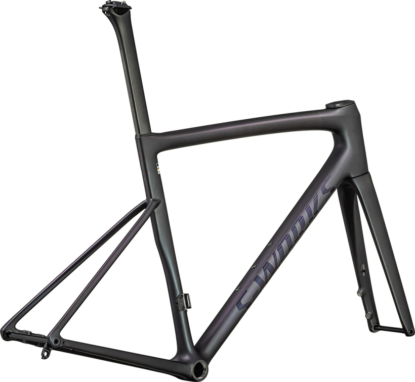 Рамы шоссе, гревел рама Specialized S-Works Tarmac SL8 2024 Satin Carbon/Black Tint Over Chameleon Blend/Supernova Артикул 74924-0652, 74924-0649, 74924-0661, 74924-0654, 74924-0644, 74924-0656, 74924-0658