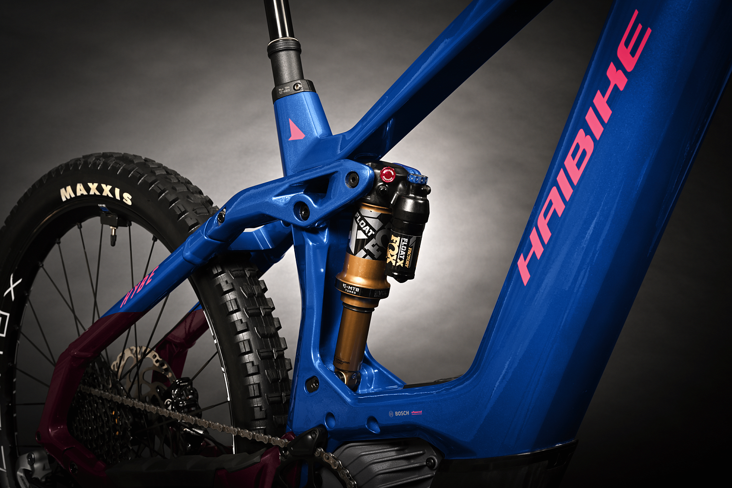 Haibike Hybe 11 i750 Wh Sram GX Eagle AXS 2024 Blue/Magenta/Pink Gloss