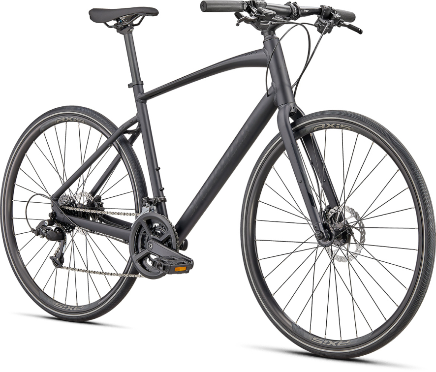 Городские велосипеды Specialized Sirrus 2.0 2022 Satin Gloss Black / Gloss Black / Satin Black Reflective Артикул 90922-8502, 90922-8504, 90922-8503, 90922-8500, 90922-8501, 90922-8505