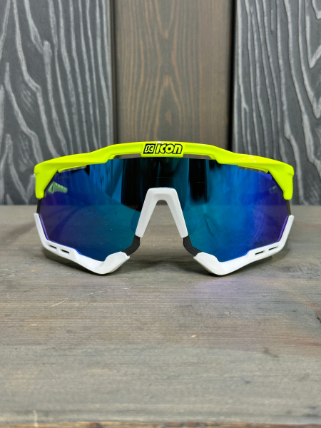 Очки Очки спортивные Scicon AeroShade XL оправа Yellow Fluo линза SCNPP Multimirror Blue + Clear Артикул 