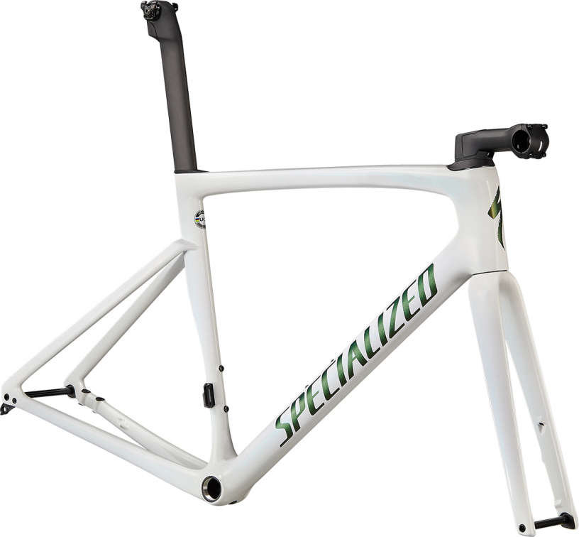 Рамы шоссе, гревел рама Specialized Tarmac SL7 2022 Chameleon Silver Green Tint Over White/Snake Eye Артикул 70622-7054, 70622-7044, 70622-7049, 70622-7056, 70622-7052, 70622-7058, 70622-7061