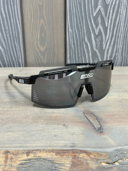 Очки спортивные Scicon AeroWatt Foza оправа Black Gloss линза SCNPP Multimirror Silver