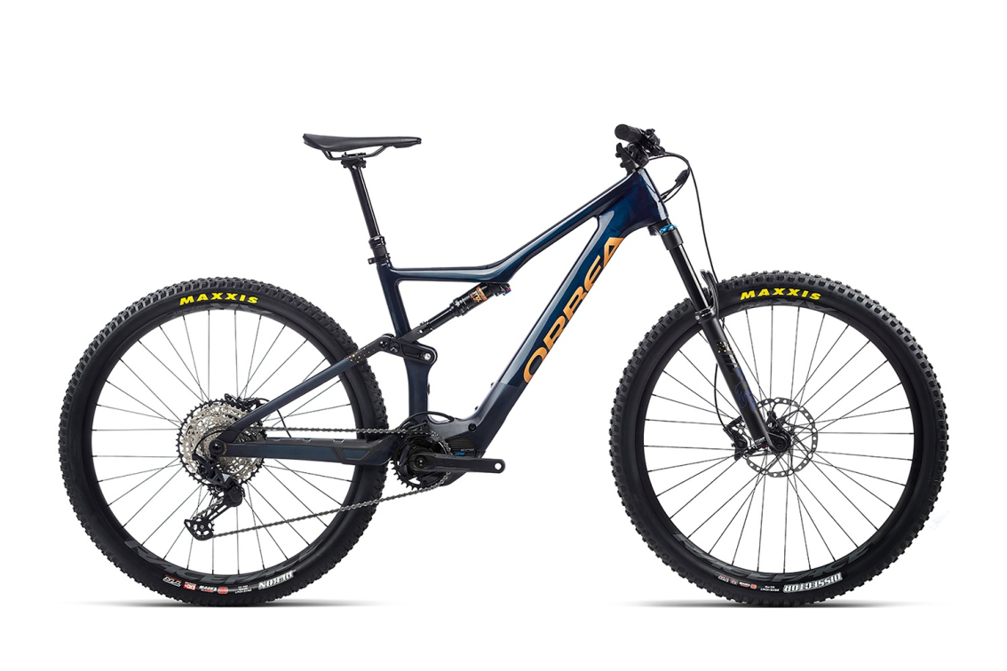 Электровелосипеды с двигателем Bosch, Yamaha, Shimano Orbea RISE M20 2022 Dark Blue Артикул M360MDB, M360LDB