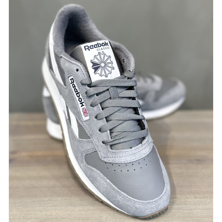 Кроссовки Кроссовки Reebok Classic Leather pure grey 6/pure grey 6/ftwr white Артикул GV964111, GV96419.5, GV96416.5, GV96418, GV96418.5, GV96417, GV96419, GV964110, GV96416