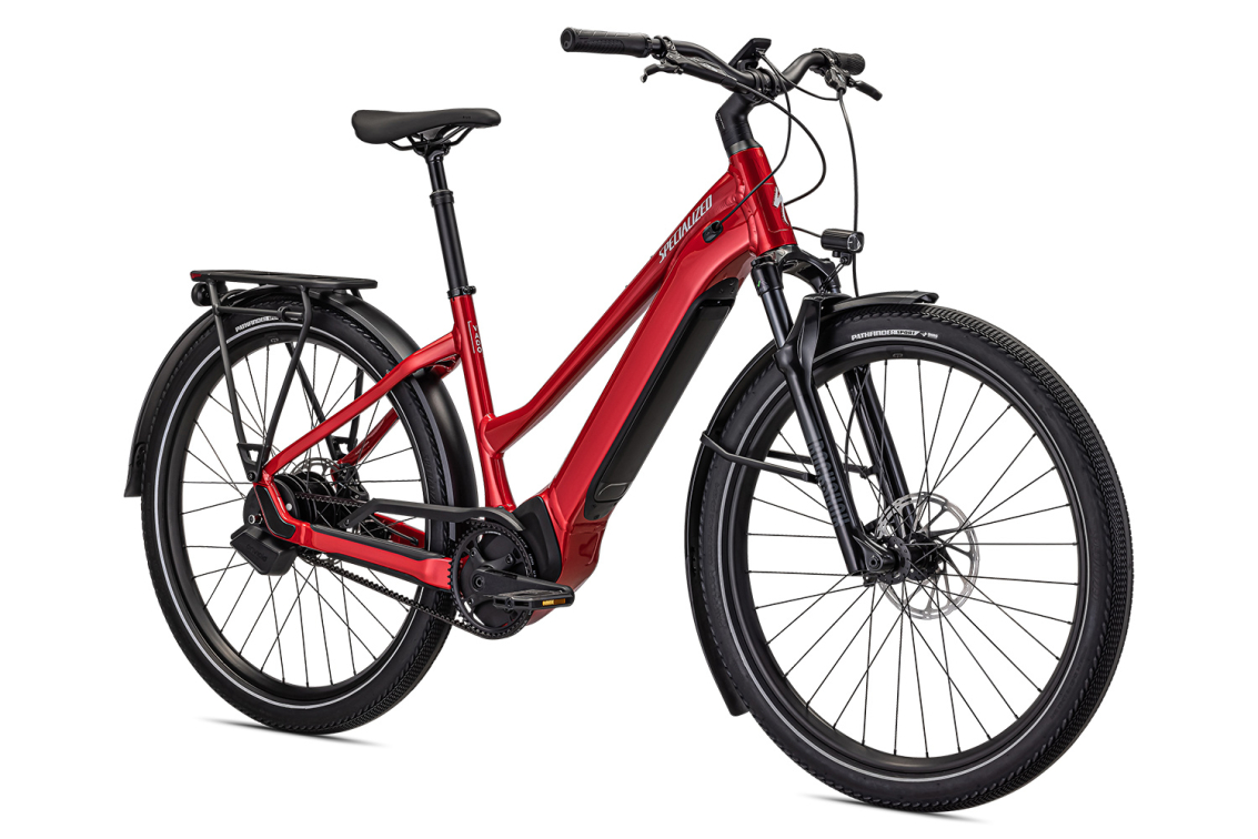TURBO VADO - свой в городе! Specialized Turbo Vado 5.0 IGH Step-Through 2023 Red Tint / Silver Reflective Артикул 