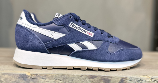 Кроссовки Кроссовки Reebok Classic Leather vector navy/vector navy/ftwr white Артикул GV96426, GV96427, GV96426.5, GV964211.5, GV964210, GV96428, GV964211
