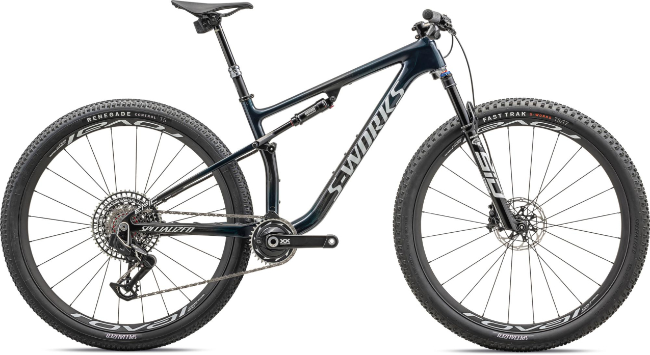 S-WORKS горные велосипеды Specialized S-Works Epic LTD 2023 Gloss Teal Tint Fades/ Metallic White Silver Артикул 90323-0404, 90323-0403, 90323-0405, 90323-0402