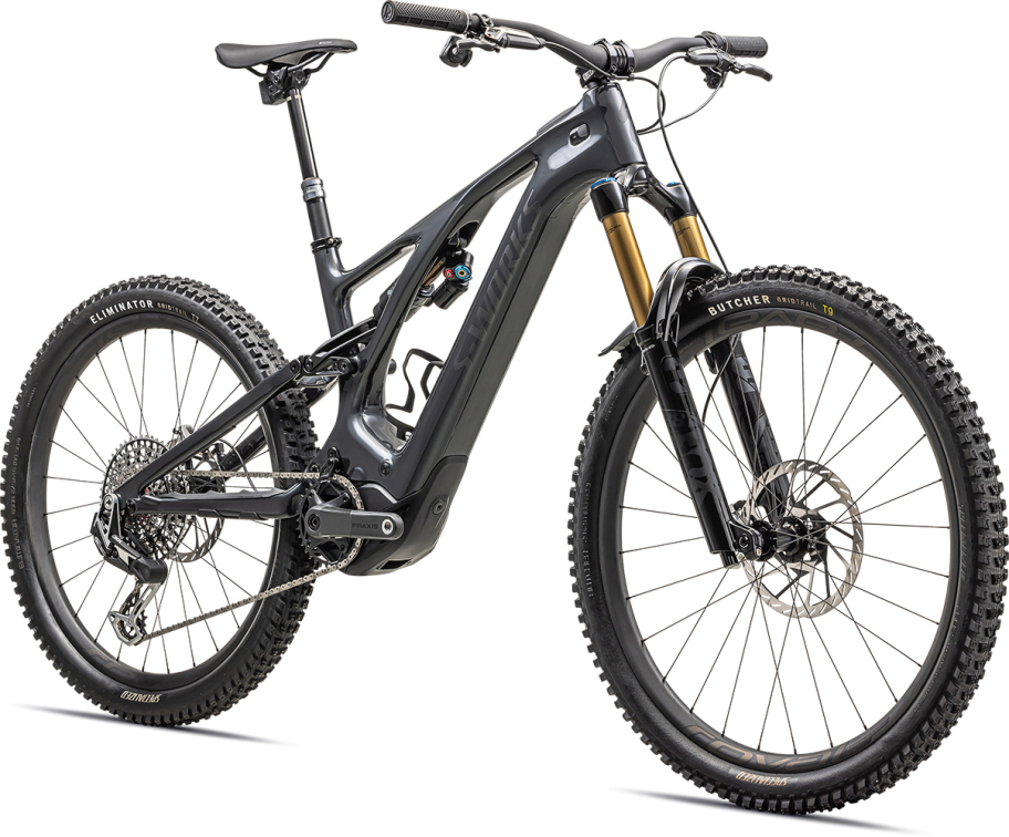 TURBO LEVO - лучшее из возможного! Specialized S-Works Levo Carbon 2023 Gloss Black Liquid Metal / Satin Black Chrome Foil Артикул 95223-0805, 95223-0806, 95223-0804, 95223-0803, 95223-0802